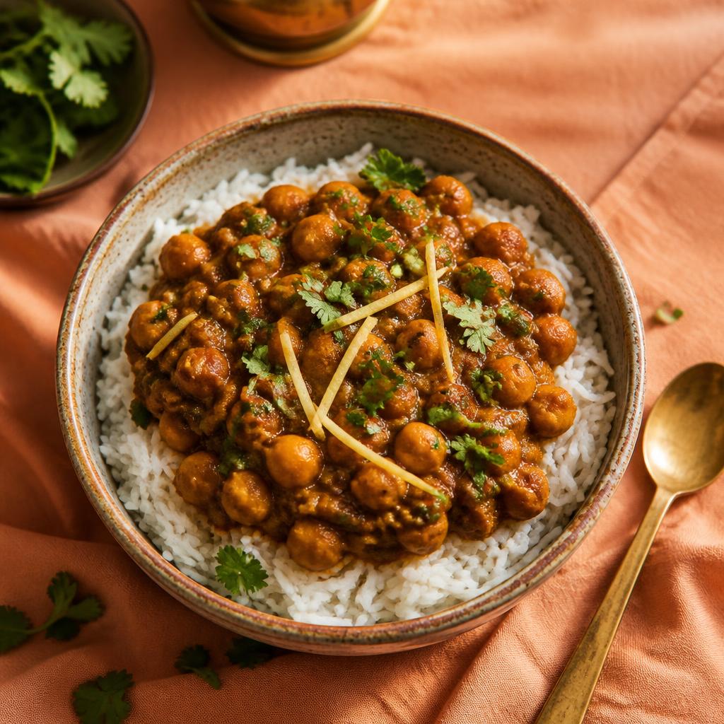 East Meets Punjab Chole Rice Bowl