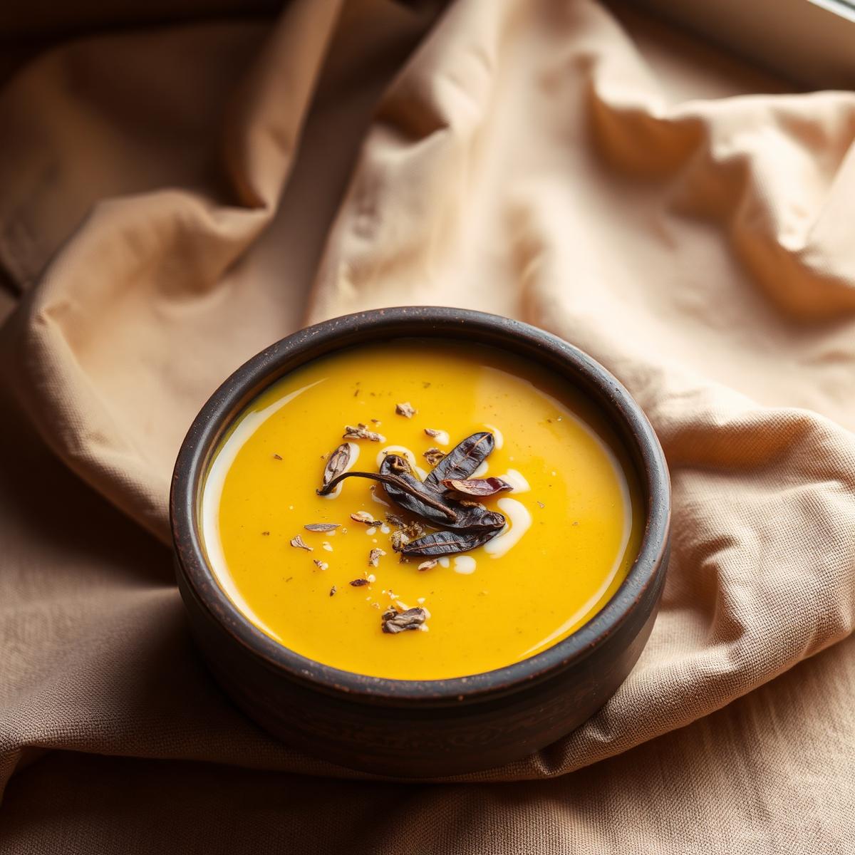 Yellow dal tadka in a small bowl
