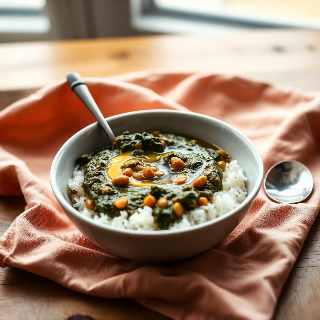 Palak Dal Rice Bowl