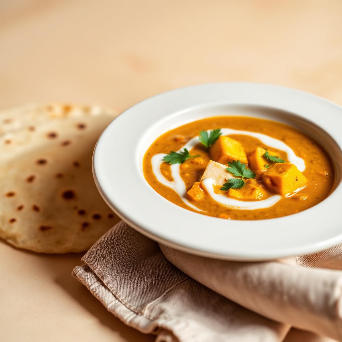 Paneer butter masala with roti