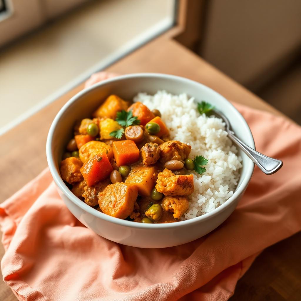 Seasonal Sabzi Rice Bowl